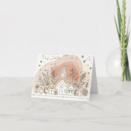 Merry Christmas Boho style Feiertagskarte