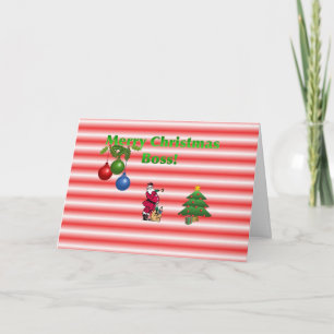 Merry Christmas Boss Card Feiertagskarte