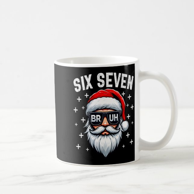 Merry Christmas Bruh Santa Face 67 Meme Funny Sayi Kaffeetasse (Rechts)