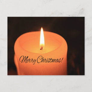 Merry Christmas Burning candles christmas Feiertagspostkarte