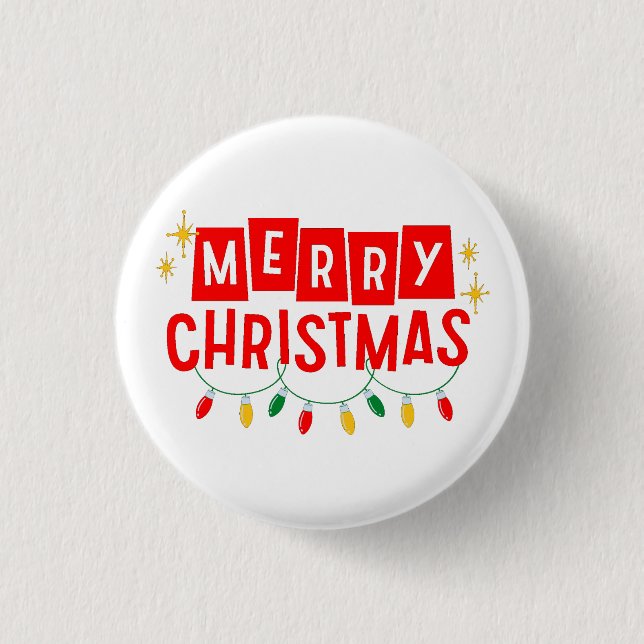 Merry Christmas Button (Vorderseite)
