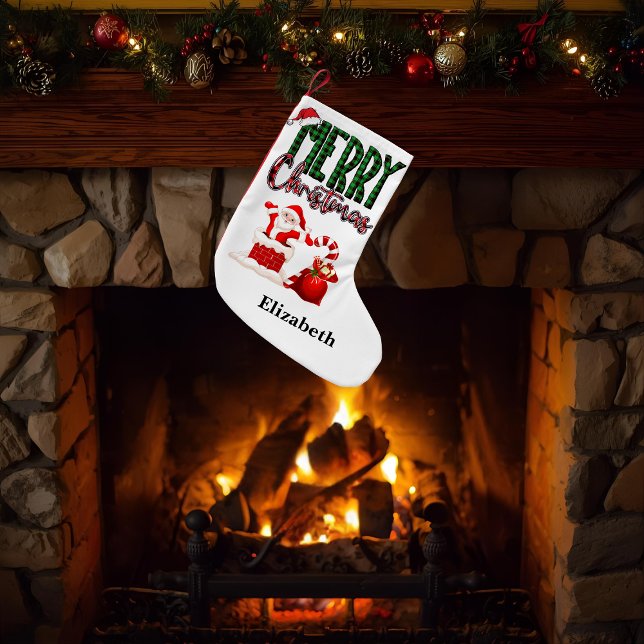 Merry Christmas by Santa - Christmas Stocking Kleiner Weihnachtsstrumpf (Von Creator hochgeladen)