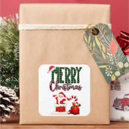 Merry Christmas by Santa - Stickers