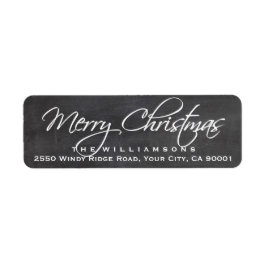 Merry Christmas Calligraphy Script Chalkboard