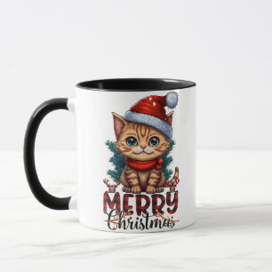 Merry Christmas Cat 2025 Tasse