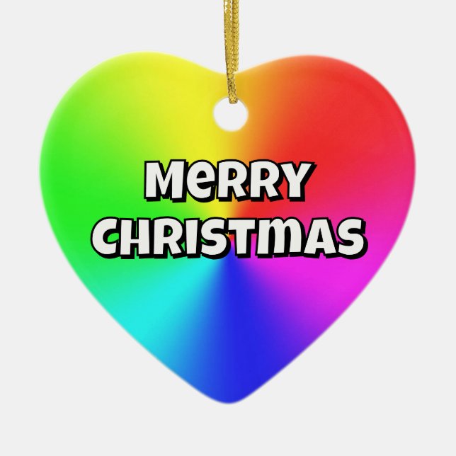 Merry Christmas (Change the Words) Ornament (Vorne)