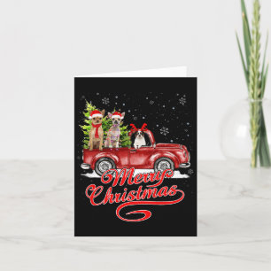 Merry Christmas Chihuahua Dog Lover Santa Reindeer Karte