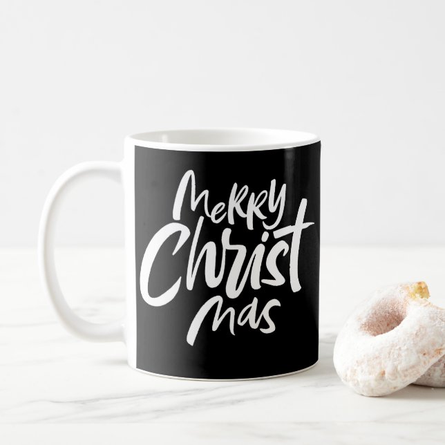 Merry CHRISTMAS Christ Christlicher religiöser Jes Kaffeetasse (Mit Donut)