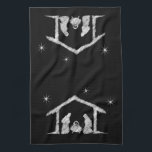 Merry CHRISTmas Christlich Chalkboard Nativity Geschirrtuch<br><div class="desc">Wir sagen ständig "Frohe Weihnachten", vergessen aber oft den Ursprung der Worte. Diese Kunst zeigt originelle Handschriften, die in ihrem einzigartigen Design die Geschichte von Weihnachten erzählt, einfach und elegant im modischen Chalkboard-Look. Zeigen Sie Familie und Freunden Ihren CHRISTmas-Geist, wenn sie kommen, um in der Küche zu helfen oder ihnen...</div>