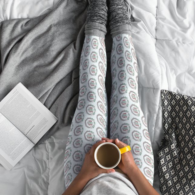 Merry CHRISTmas Christlich Faith Wreath Pattern Leggings (Von Creator hochgeladen)