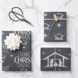 Merry CHRISTmas Christliche Chalkboard-Kalligraphi Geschenkpapier Set<br><div class="desc">Wir sagen "Frohe Weihnachten", aber oft vergessen wir den Ursprung der Worte. Die originale Handschrift verwendet ihr einzigartiges Design, um die Geschichte einfach und elegant zu erzählen. Zeigen Sie Ihren CHRISTmas-Geist und teilen Sie Ihren Glauben mit anderen. Dieses Design kommt auch in der Schwarz-Weiß-Kreide auf Holz und es ist auf...</div>