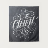 Merry CHRISTmas Christlicher Chalkboard-Chalk