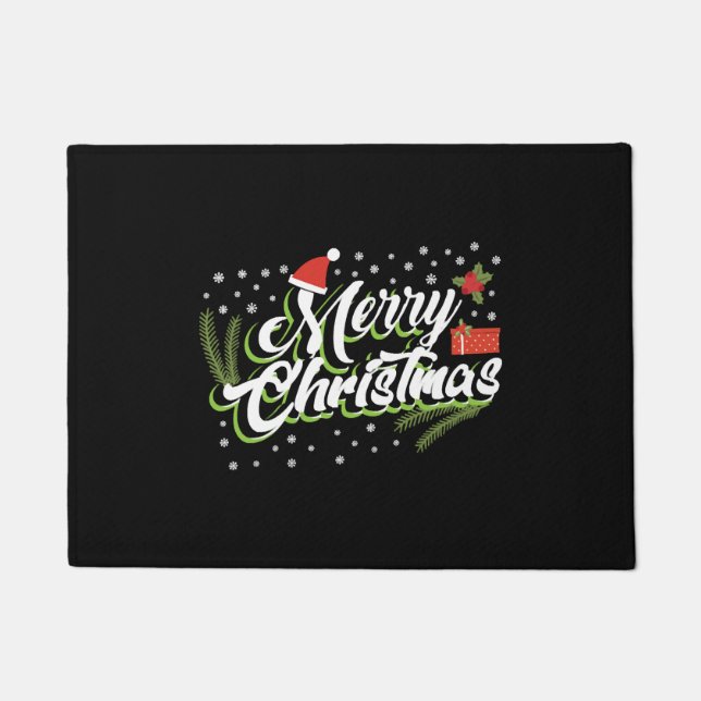 Merry Christmas - Christmas design Fußmatte (Vorderseite)