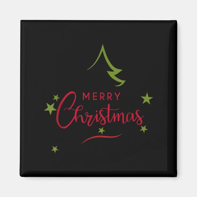 Merry Christmas - Christmas Tree - Merry Christmas Magnet