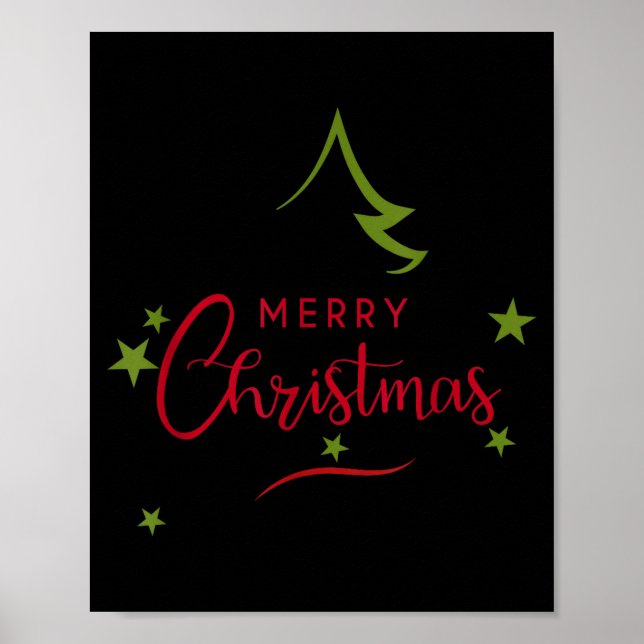 Merry Christmas - Christmas Tree - Merry Christmas Poster (Vorne)