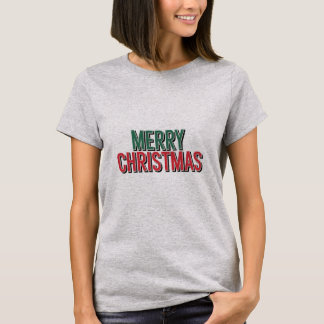 Merry Christmas - Classic Red & White Tee
