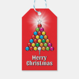 Merry Christmas Custom Golf Monogram Design Geschenkanhänger