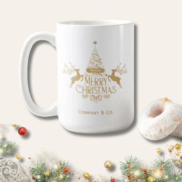 Merry Christmas Custom Name for Corporate Team Kaffeetasse