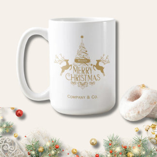 Merry Christmas Custom Name for Corporate Team Kaffeetasse