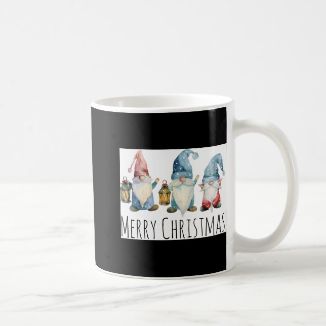 Merry Christmas Cute Christmas Gnomes T Shirt  Kaffeetasse (Rechts)