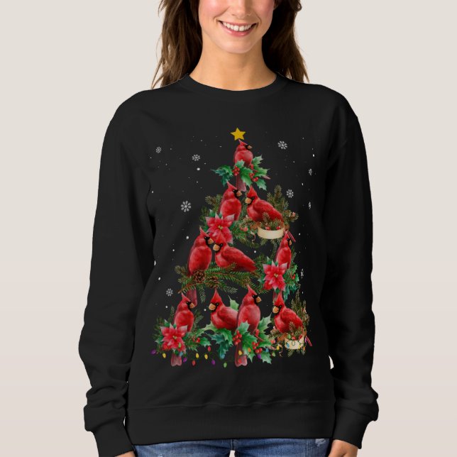 Merry Christmas Cutest Cardinal Bird Lovers Xmas L Sweatshirt (Vorderseite)