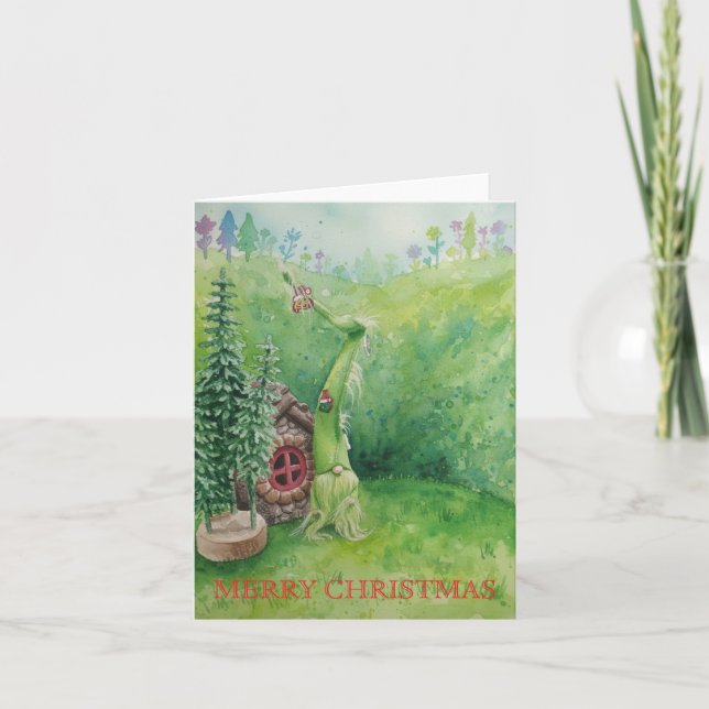 Merry Christmas Dankeskarte (Vorderseite)