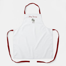 Merry Christmas Decor Tropical Palm Trees Schürze