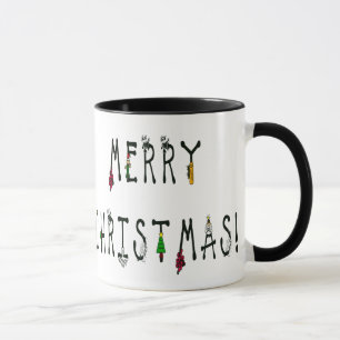 Merry Christmas Decoration Tasse