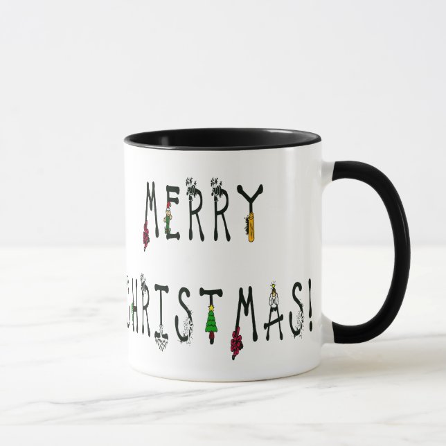 Merry Christmas Decoration Tasse (Rechts)