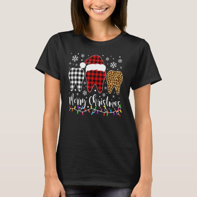 Merry Christmas  Dental Christmas T-Shirt (Vorderseite)