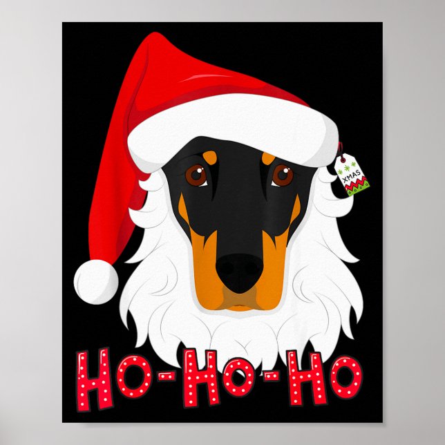 Merry Christmas Doberman Dog Tshir Xmast  Poster (Vorne)