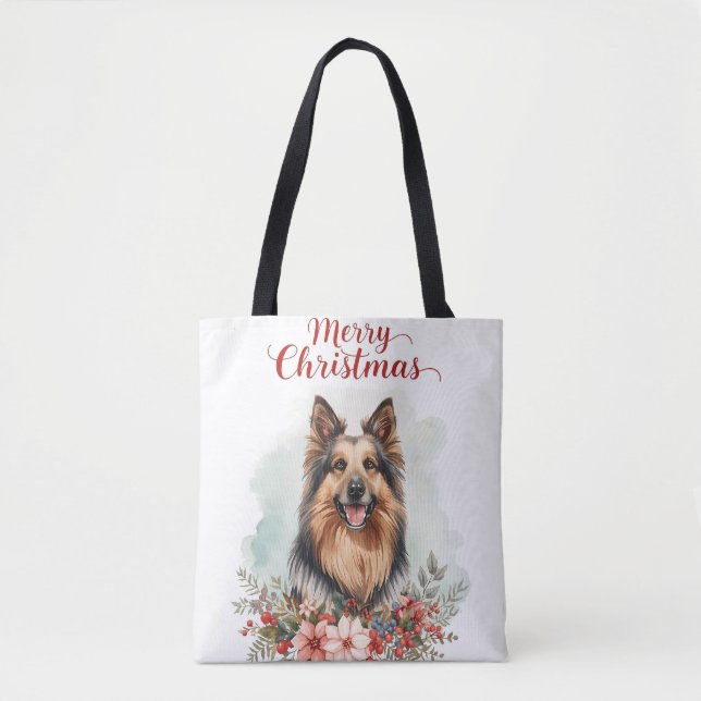 Merry Christmas Dog Festive Holiday Shopping (Vorderseite)