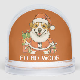 Merry Christmas Dog Santa Schneekugeln
