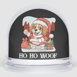 Merry Christmas Dog Santa Schneekugeln