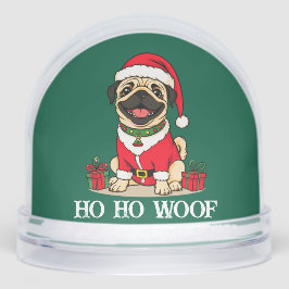 Merry Christmas Dog Santa Schneekugeln