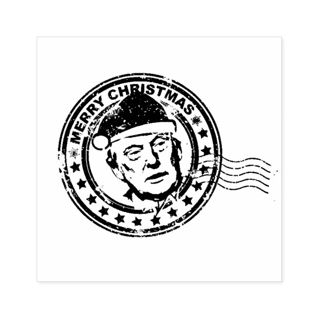 MERRY CHRISTMAS DONALD TRUMP PRÄSIDENT 2020 GUMMISTEMPEL (Prägung)