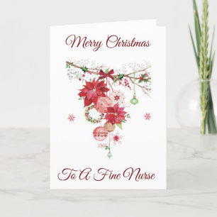 MERRY CHRISTMAS *Eine schöne KURSE* FERIENKARTE Feiertagskarte