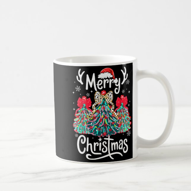 Merry Christmas Family Funny Christmas Tree Women  Kaffeetasse (Rechts)