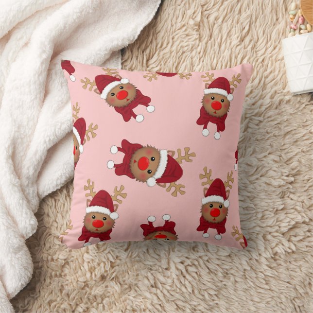 Merry Christmas family Gathering Set on Warm Kissen (Decke)