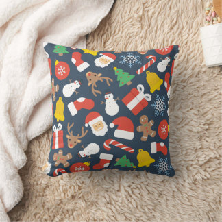 Merry Christmas family Gathering Set on Warm Kissen