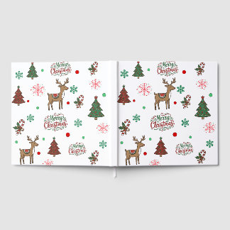 Merry Christmas Family Reunion Memory Guest Book Gästebuch