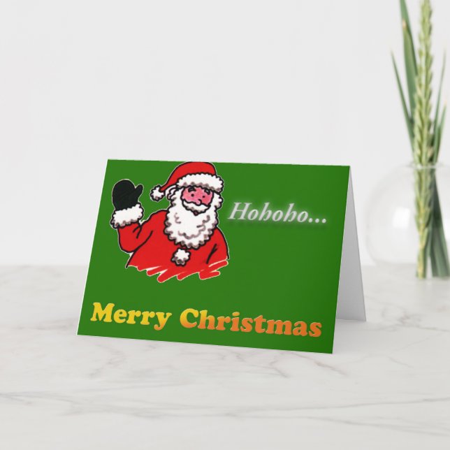 Merry Christmas Feiertagskarte (Vorderseite)