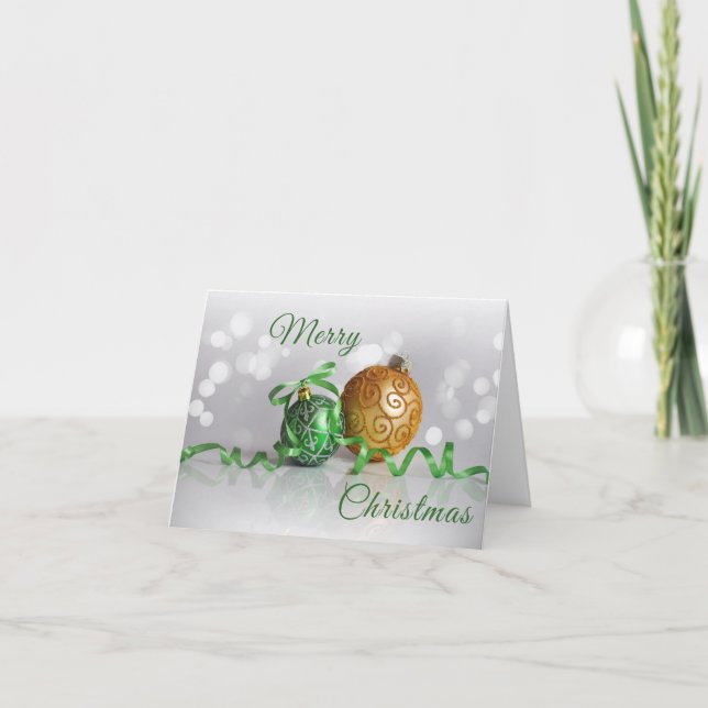 Merry Christmas Feiertagskarte (Vorderseite)