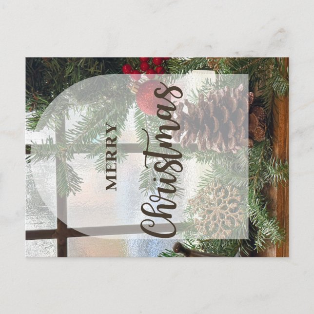 MERRY CHRISTMAS FEIERTAGSPOSTKARTE (Vorderseite)