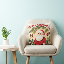 Merry Christmas Festive Holiday Design Kissen