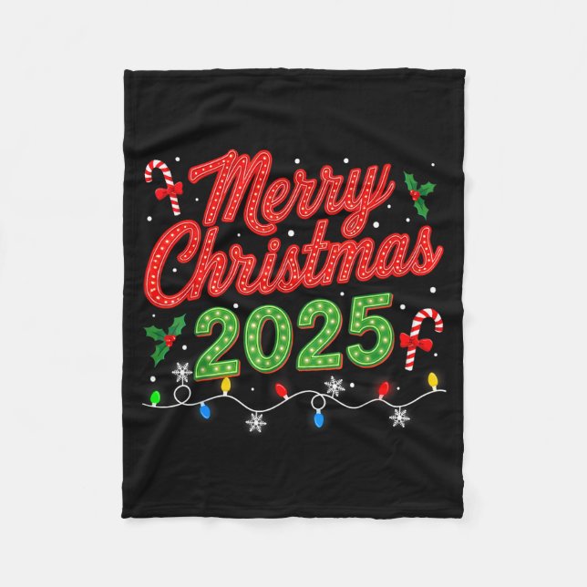 Merry Christmas For Women Men Boys Youth Xmas  Fleecedecke (Vorderseite)
