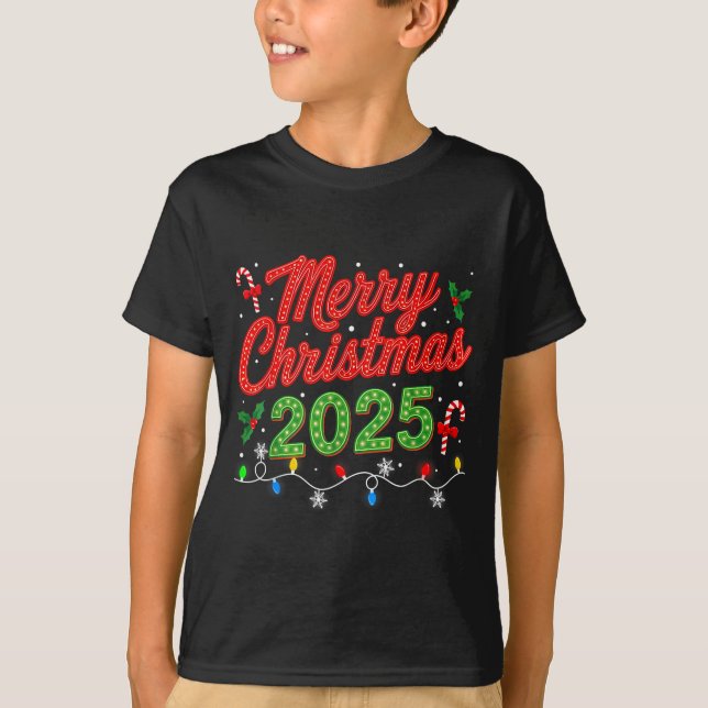 Merry Christmas For Women Men Boys Youth Xmas  T-Shirt (Vorderseite)