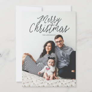 MERRY CHRISTMAS Foto Weihnachten Grußkarte