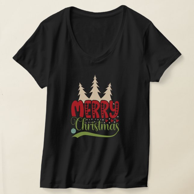 Merry Christmas Free Christmas Tree T-Shirt (Ablage )