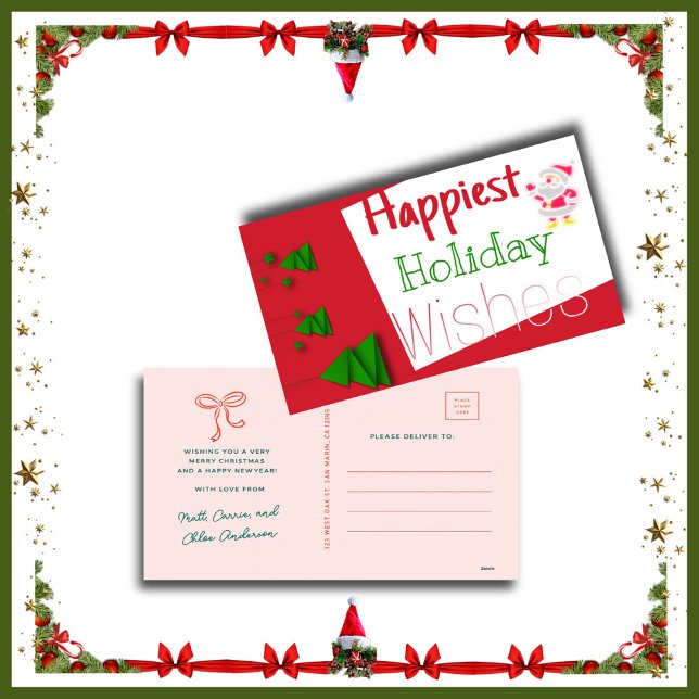 Merry Christmas from the Anderson Family Begleitkarte (Von Creator hochgeladen)